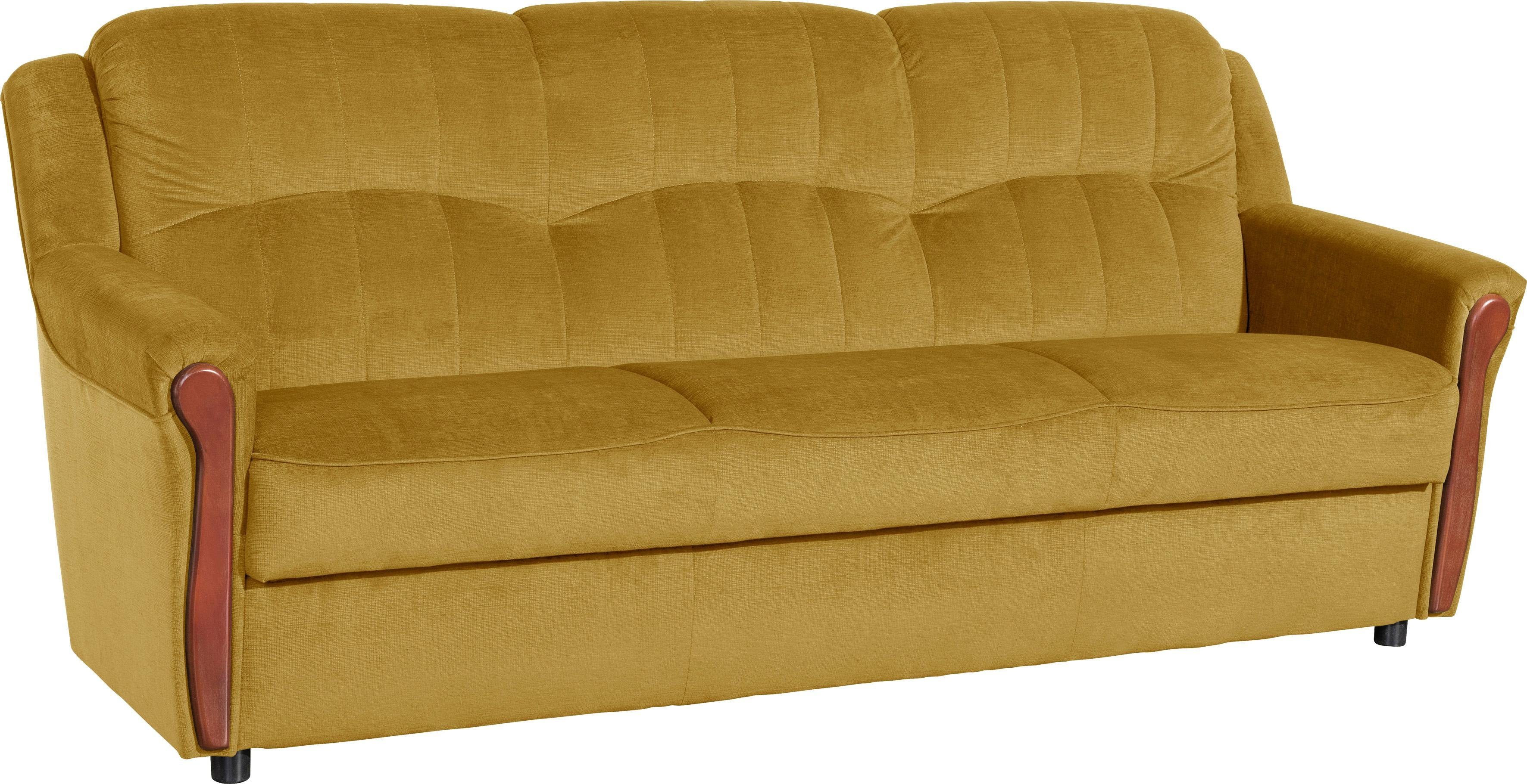 Max Winzer® 3-Sitzer Trier klassisch und komfortabel, Komfortsitzhöhe 47cm, Kippcouch, hohe Rückenlehne, inklusive Bettfunktion & Bettkasten, Breite 206 cm