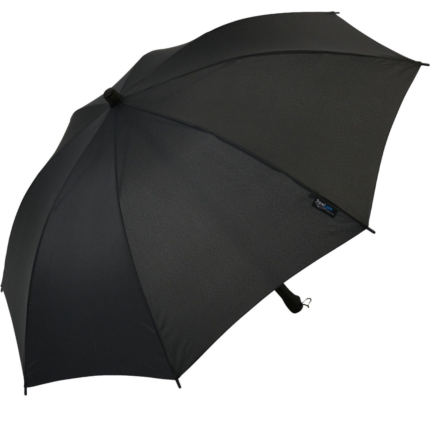 mit Impliva Langregenschirm TravelLight leichter extrem schwarz Schirm g extrem-leicht Hülle, 265