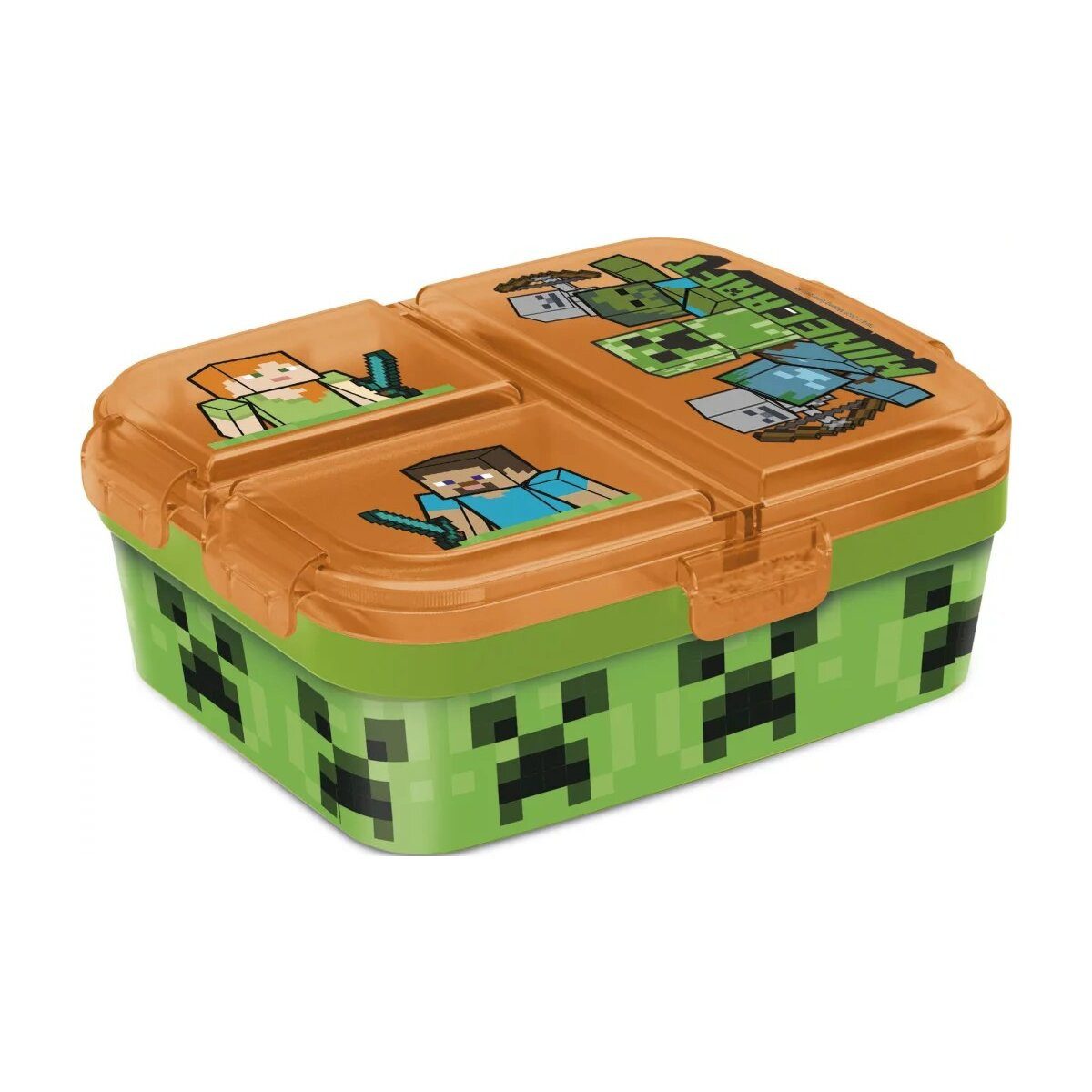 Minecraft Lunchbox Minecraft Battle vielseitiges Lunchpaket, Brotdose XL, 100% Kunststoff, (1-tlg)