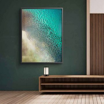 DOTCOMCANVAS® Acrylglasbild Earthbound - Acrylglas, Acrylglasbild Earthbound abstrakte moderne Kunst Strand Meer