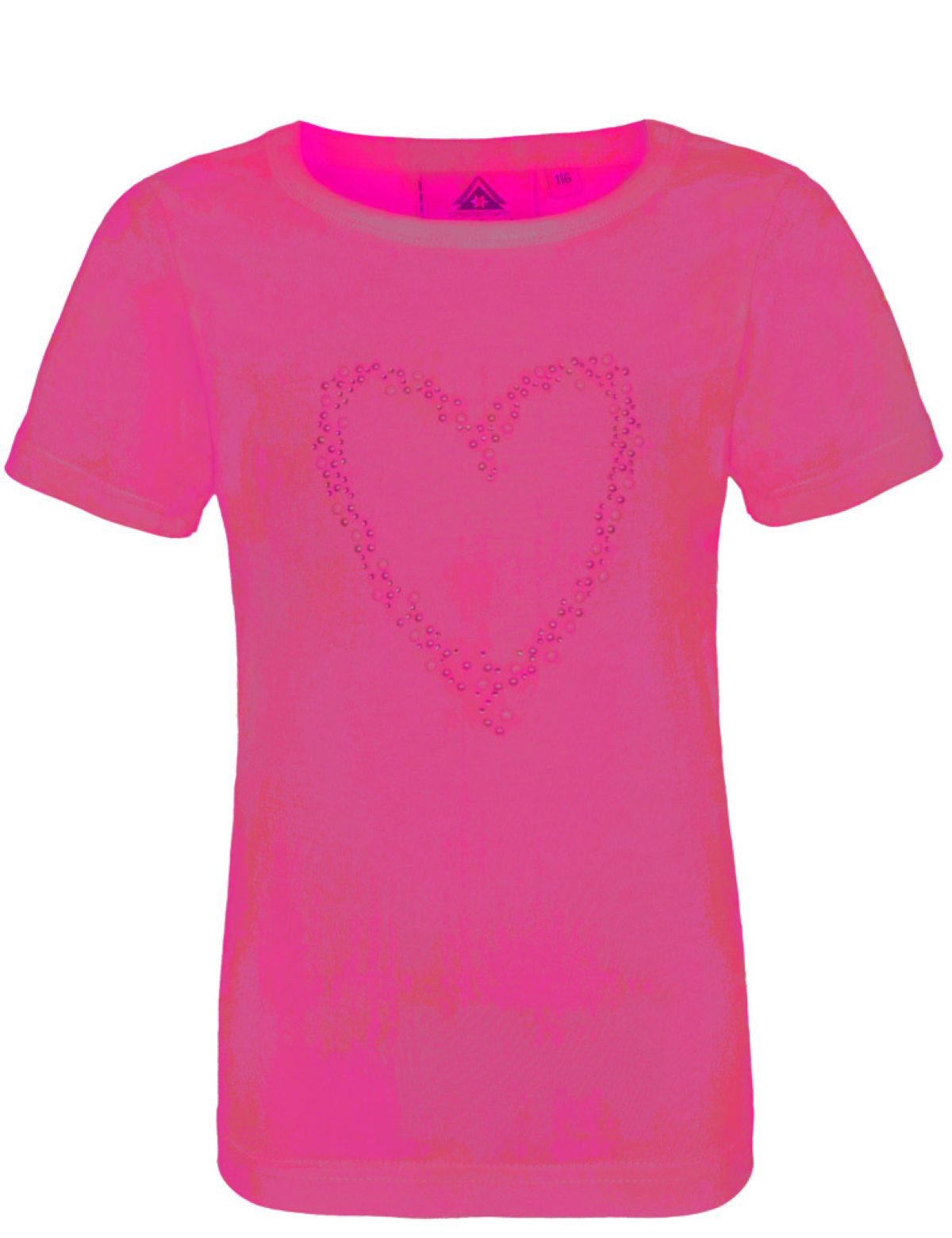 Isar-Trachten T-Shirt Isar-Trachten Kinder T-Shirt mit Strass Herz 52763