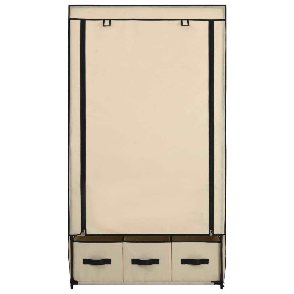 Stoff cm 87 x 159 49 Creme furnicato Kleiderschrank x