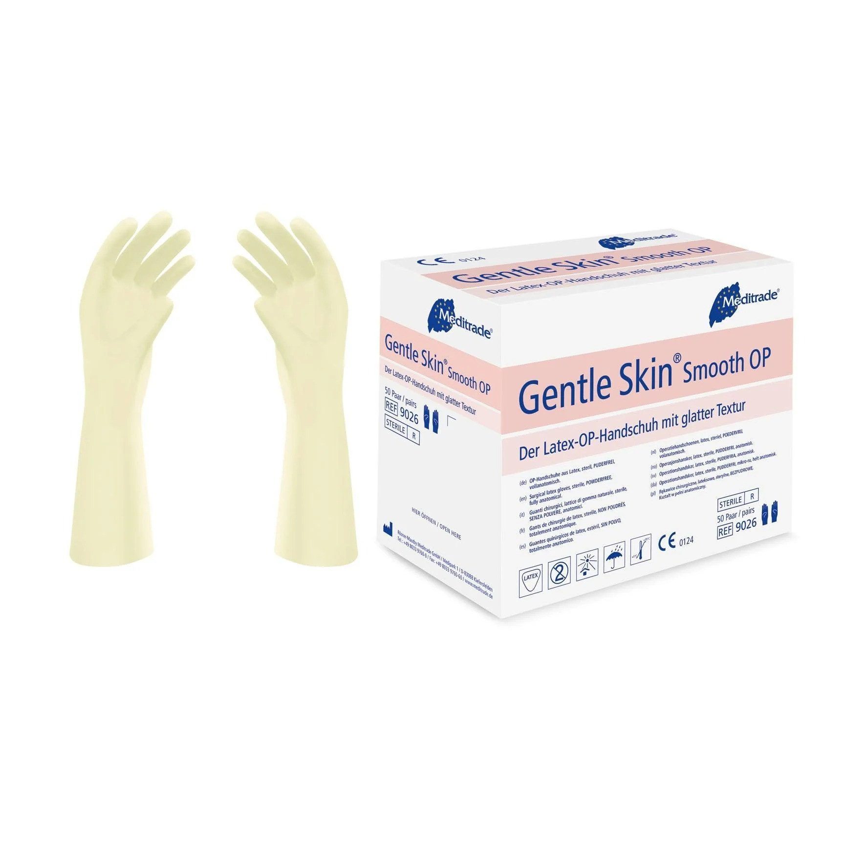 MediTrade Einweghandschuhe Meditrade® unisex OP-Handschuhe Gentle Haut® Smooth