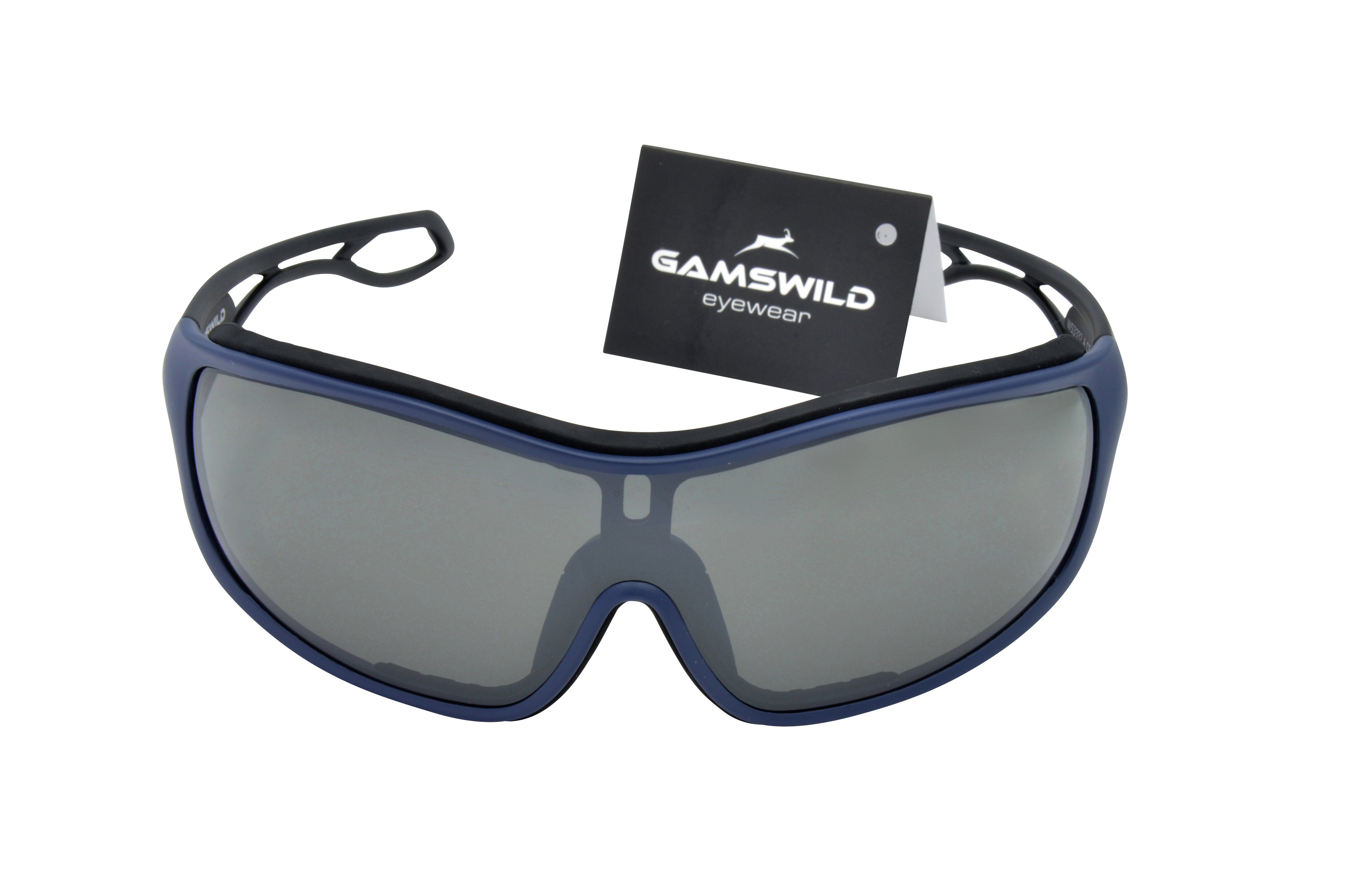 Gamswild Sportbrille »WS3332 Sonnenbrille Damen Herren Fahrradbrille  Skibrille Unisex, blau, rot, weiß«, Einscheibenmodell online kaufen | OTTO