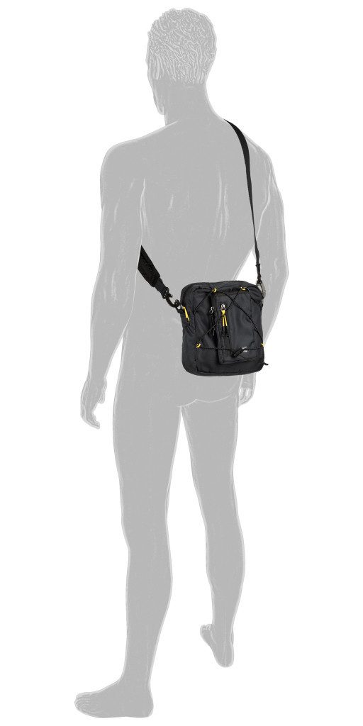 camel active Umhängetasche Shores (Set, 2-tlg., abnehmbare Reißverschlusstasche vorne), Ultraleicht mit sportiver Schnürung abnehmbare Pouch & Reflektdetails
