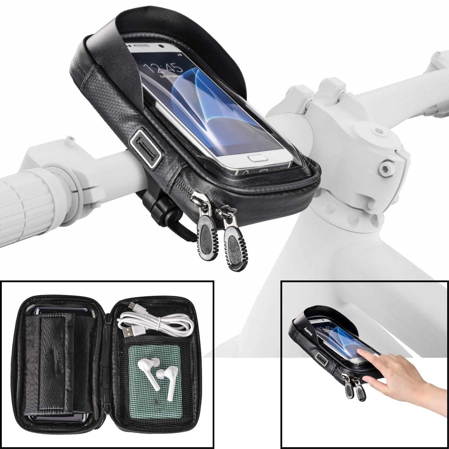 Handy-Halterung Universal Fahrrad-Halterung Lenker-Halter