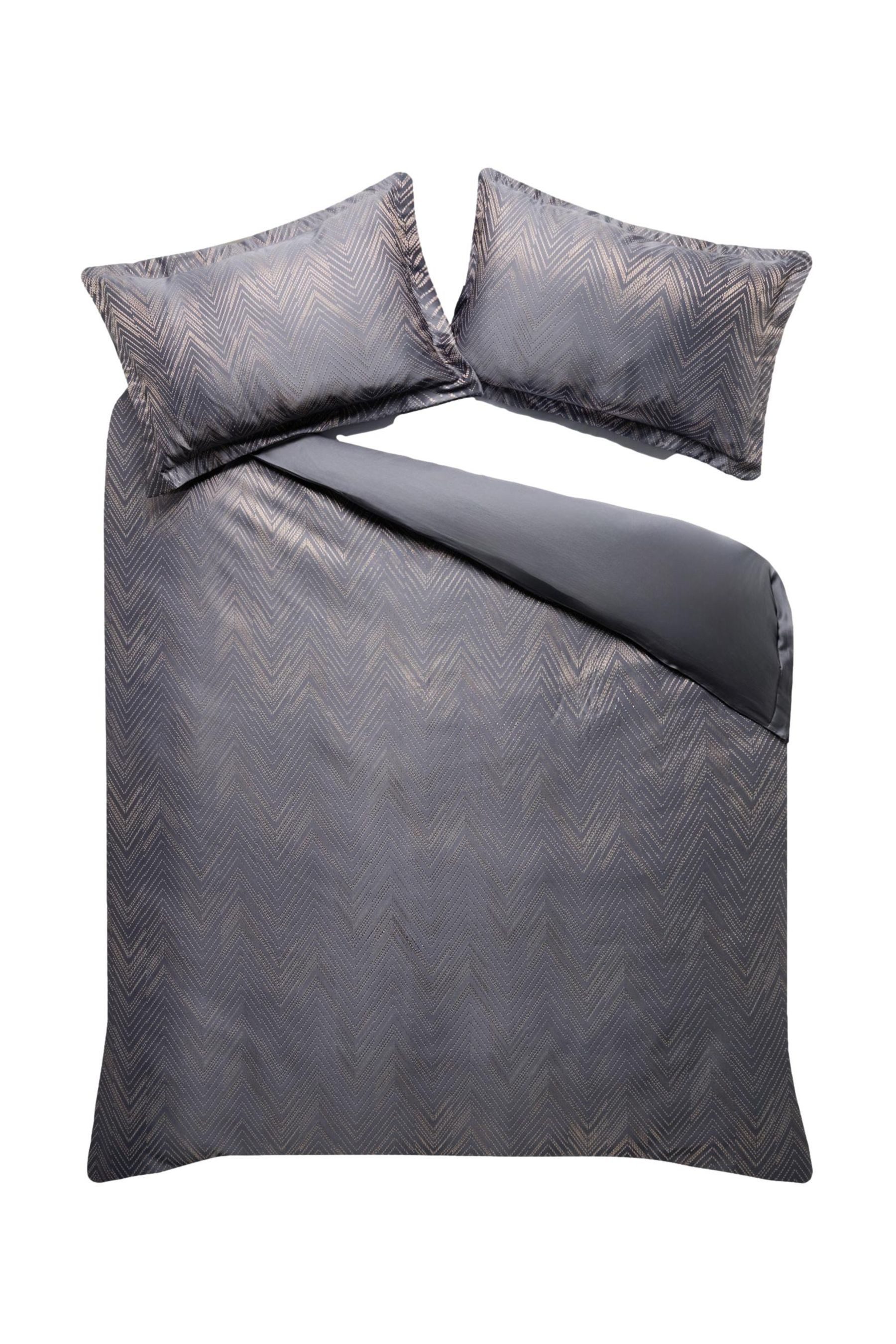Bett-Set Bettgarnitur mit Jacquard-Chevron-Muster