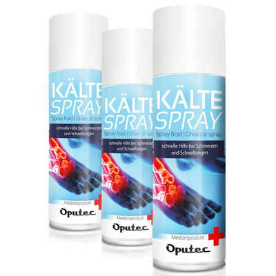 Oputec Erste-Hilfe-Set 3 x 400ml Oputec Kältespray Klassisch - Erste-Hilfe Kühlspray Eisspray, (Spar-Set)