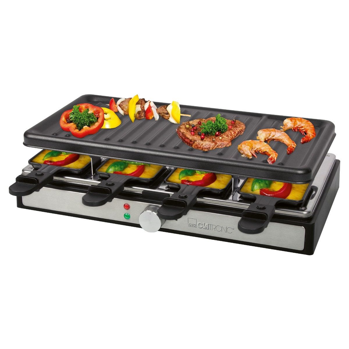 CLATRONIC Raclette RG 3757, für 8 Personen, Cool Touch-Gehäuse
