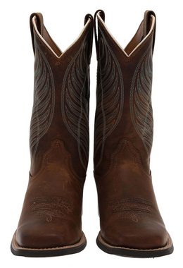 Ariat ROUND UP WST Braun Cowboystiefel Damen Westernreitstiefel