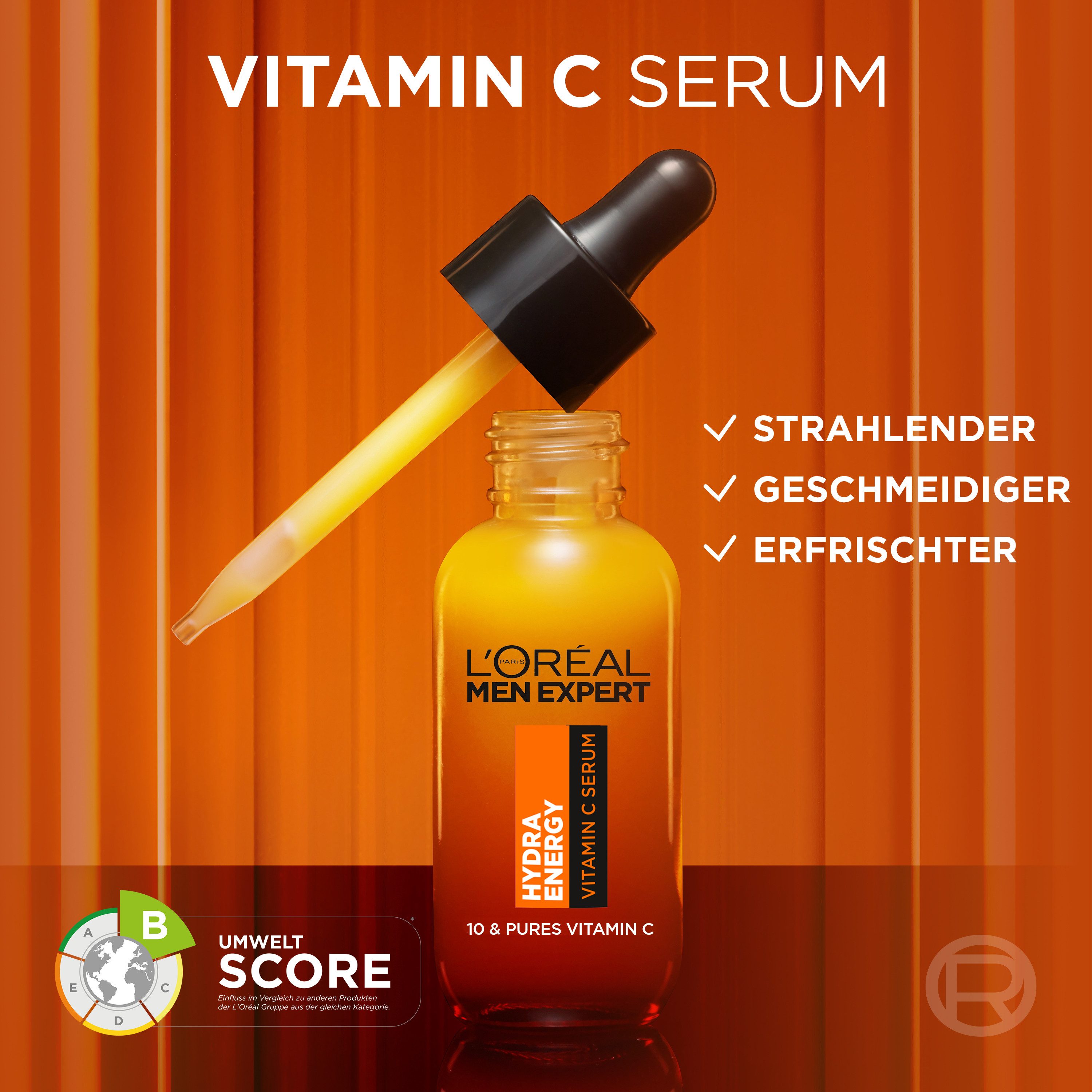 L'ORÉAL PARIS MEN EXPERT Gesichtsserum, mit Vitamin C