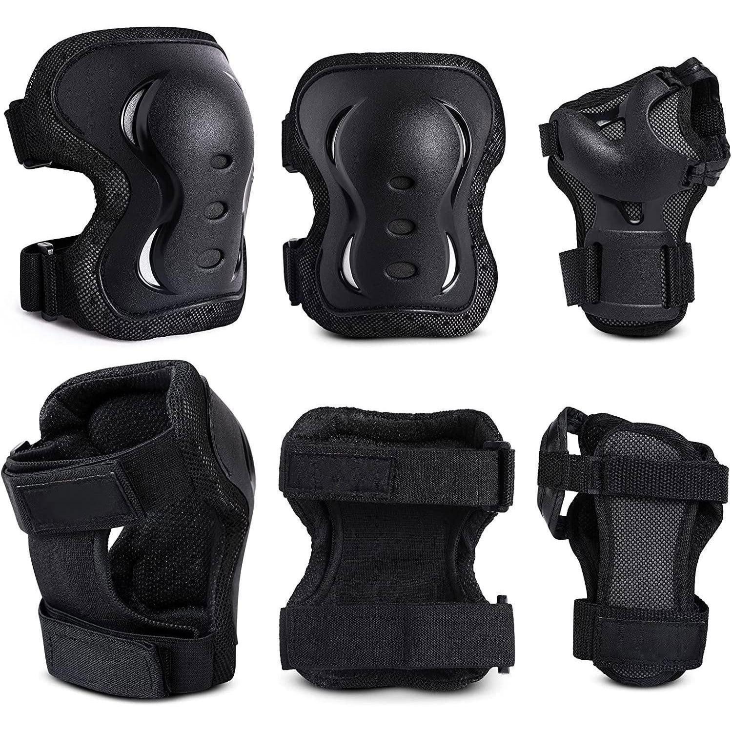 LuxusKollektion Protektoren-Set Schutz Set Kinder/Erwachsene M Schwarz