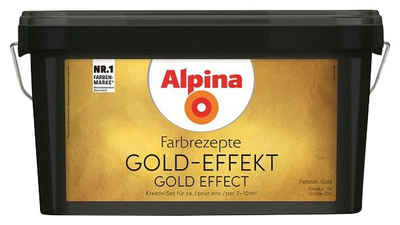 Alpina Wand- und Deckenfarbe Farbrezepte GOLD-EFFEKT, Set