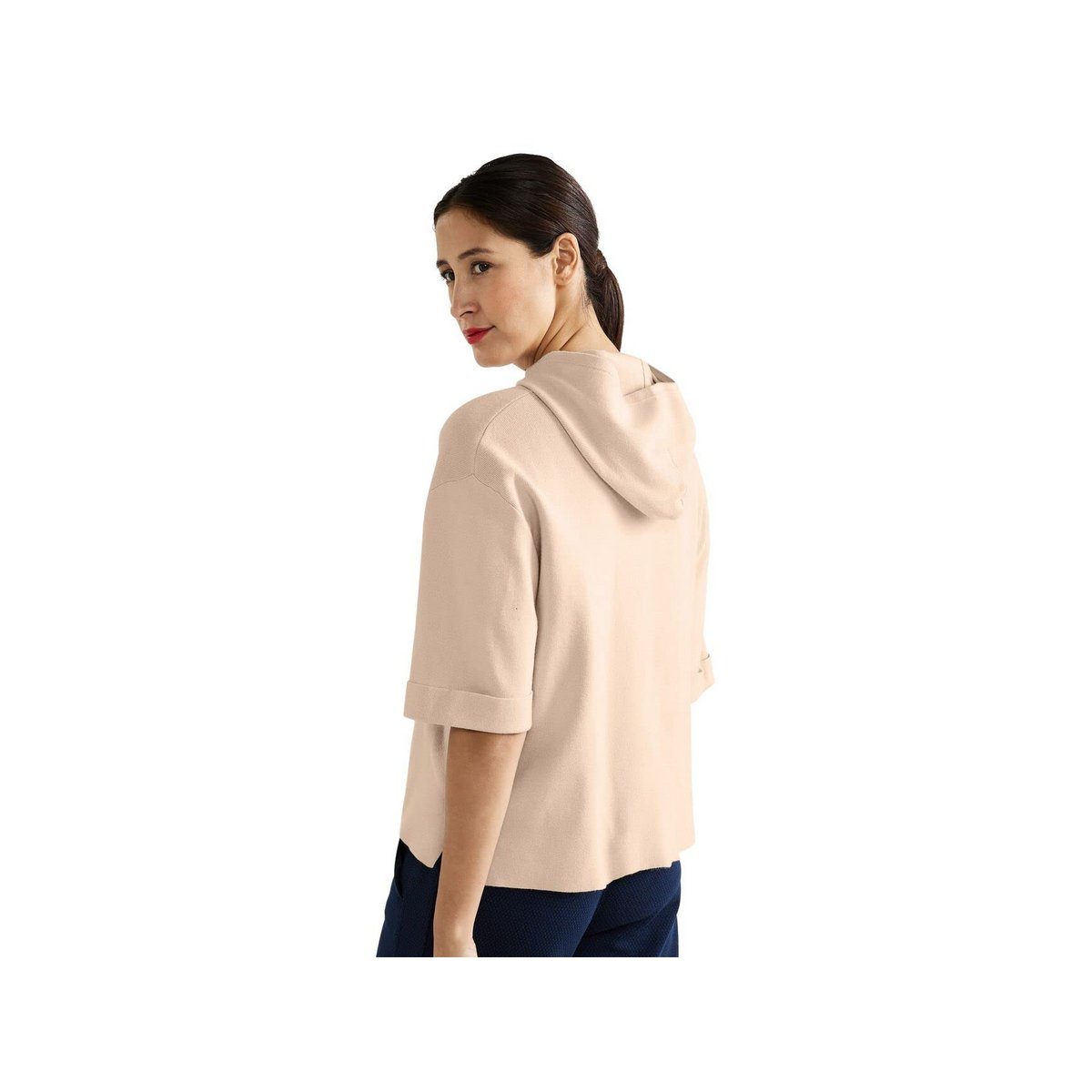 ONE sand light STREET smooth (1-tlg) melange Longpullover sand