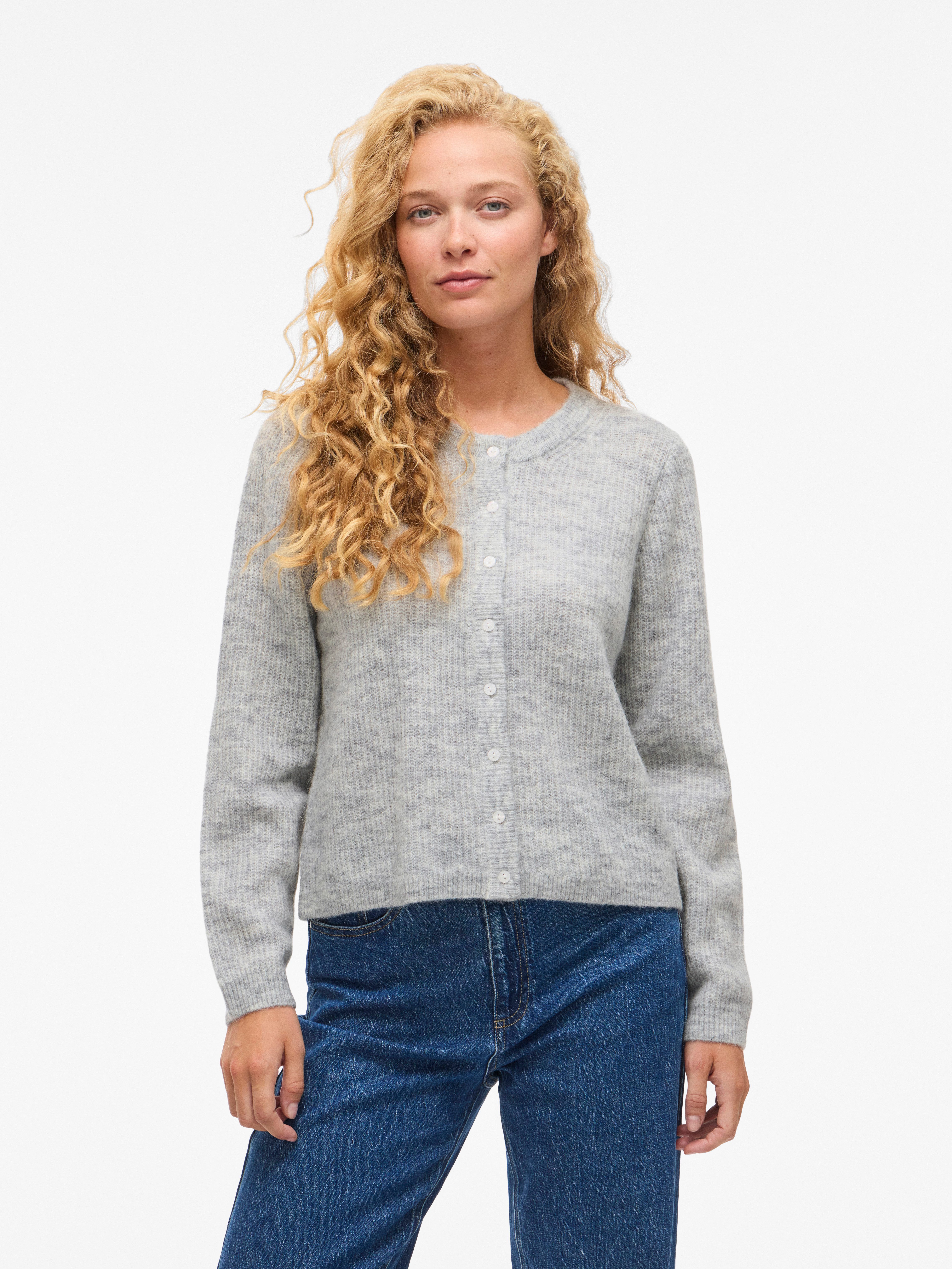 Vila Strickjacke VILORY O-NECK L/S KNIT CARDIGAN-NOOS