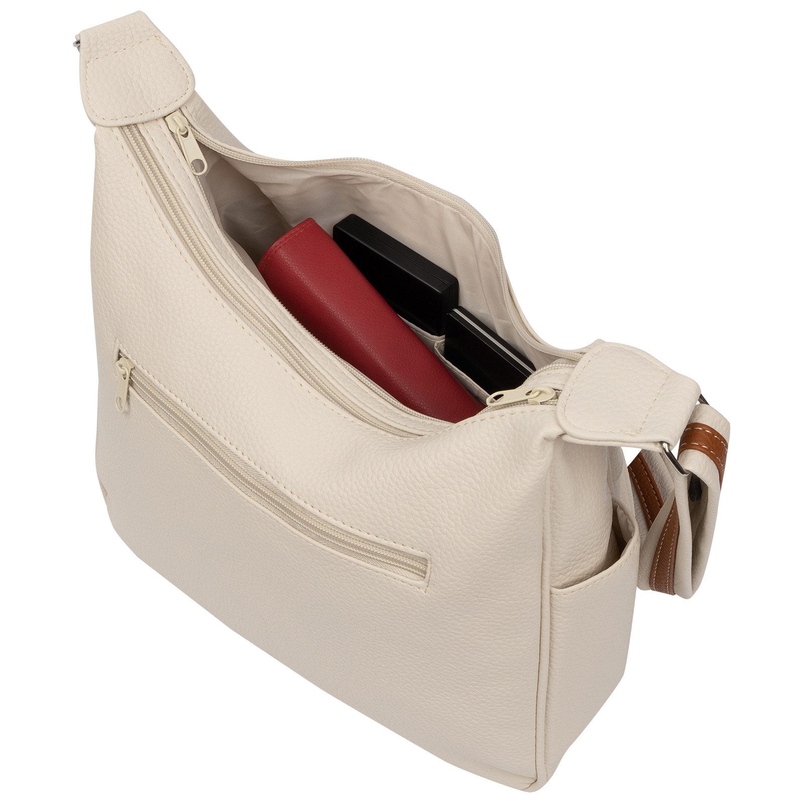 EAAKIE Umhängetasche Damen Tasche Schultertasche Umhängetasche Leder Optik Handtasche, als Schultertasche, Umhängetasche tragbar