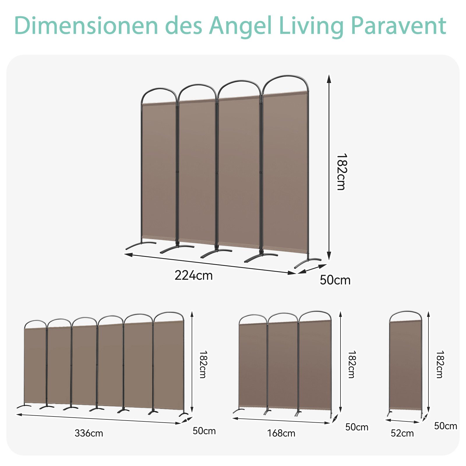 Angel Living Paravent Bogen Klappbar Raumteiler günstig online kaufen