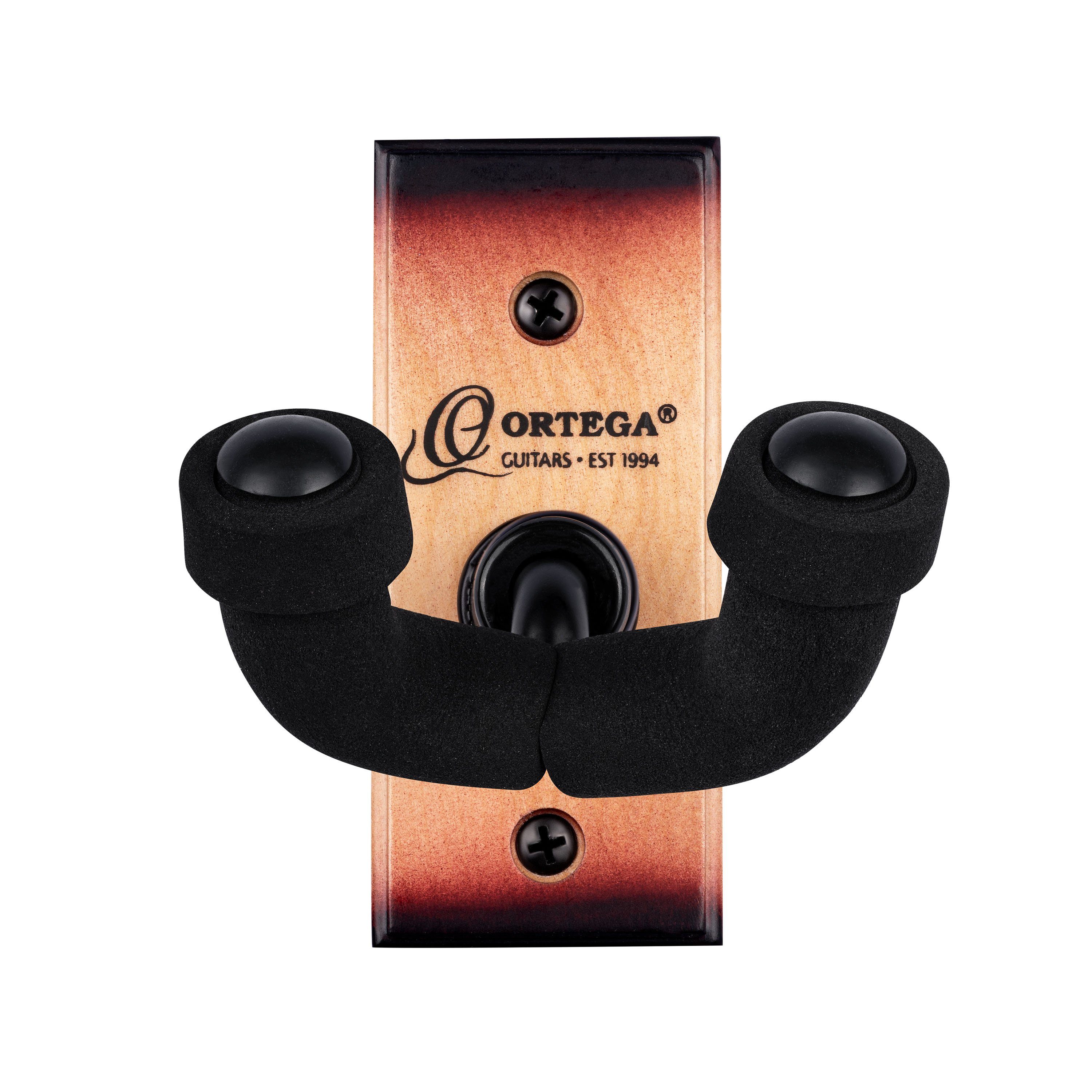 ORTEGA Guitars Gitarrenständer Wandhalterung für Gitarre/Ukulele, Naturholzkorpus