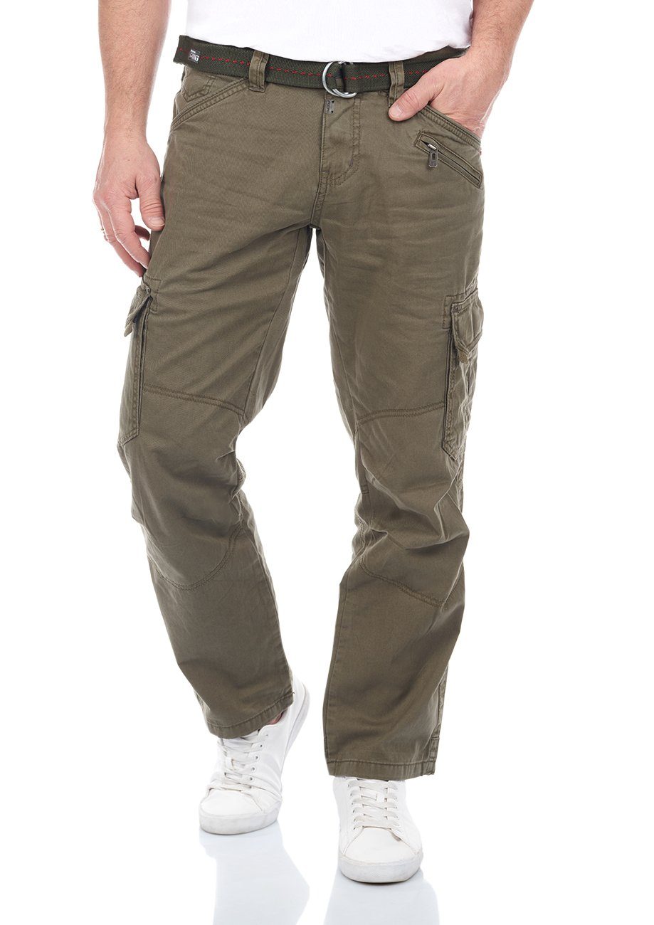 TIMEZONE Cargohose Herren Stoffhose BenitoTZ Loose Fit Freizeithose aus 100% Baumwolle