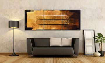 WandbilderXXL XXL-Wandbild Desert Storm 210 x 80 cm, Abstraktes Gemälde, handgemaltes Unikat