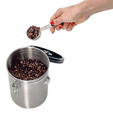 Zeller Present Kaffeedose INA, Edelstahl, Kunststoff, H 21,5 cm, 2700 ml, Edelstahl, mit Dosierlöffel