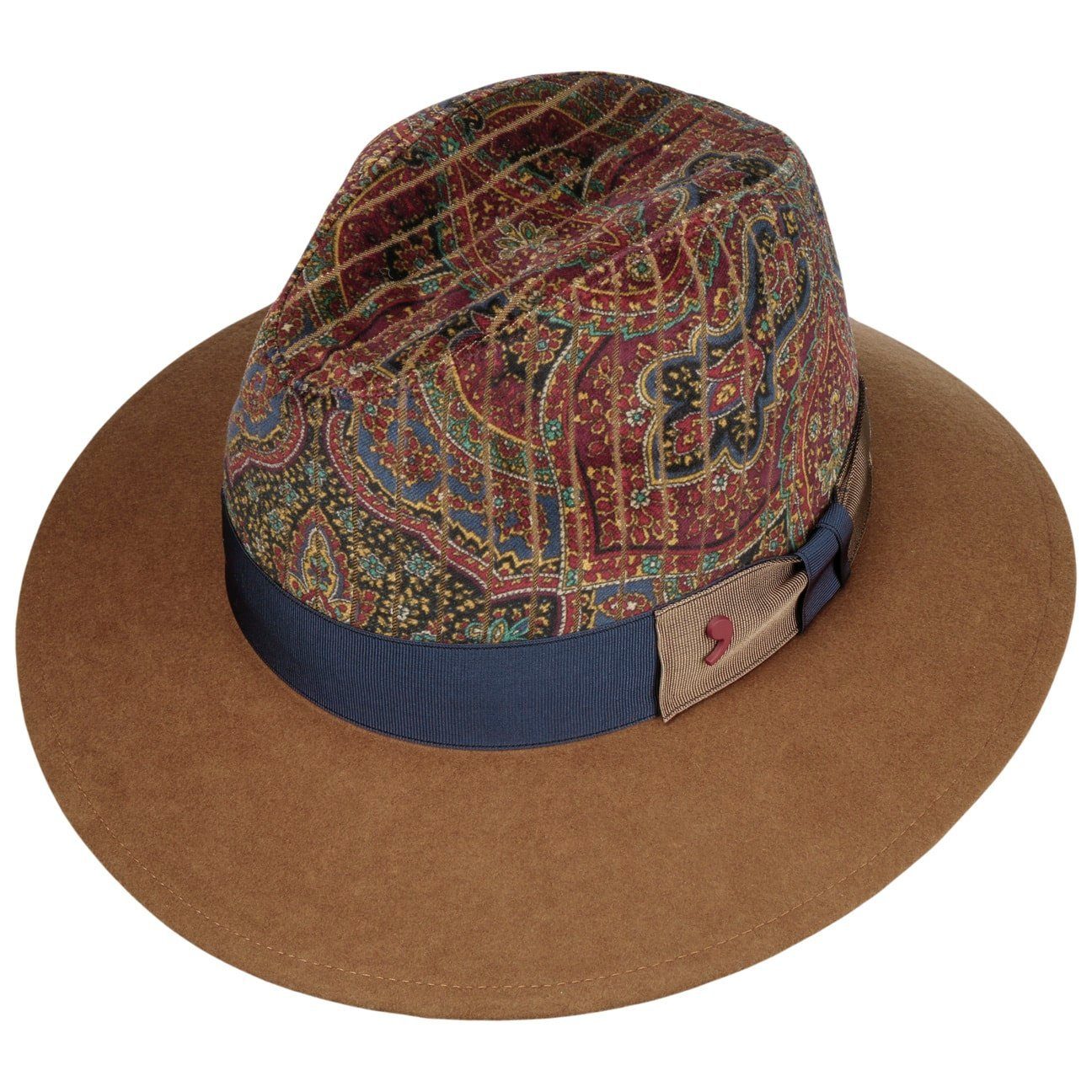 Alfonso D´Este Outdoorhut (1-St) Travellerhut mit Ripsband, Made in Italy