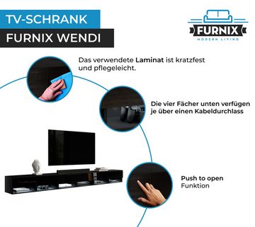 Furnix TV-Schrank Wendi 300 cm (3x100cm) Lowboard TV-Kommode 3 Farbvarianten ohne LED klares trendiges Design, funktional und pflegeleicht