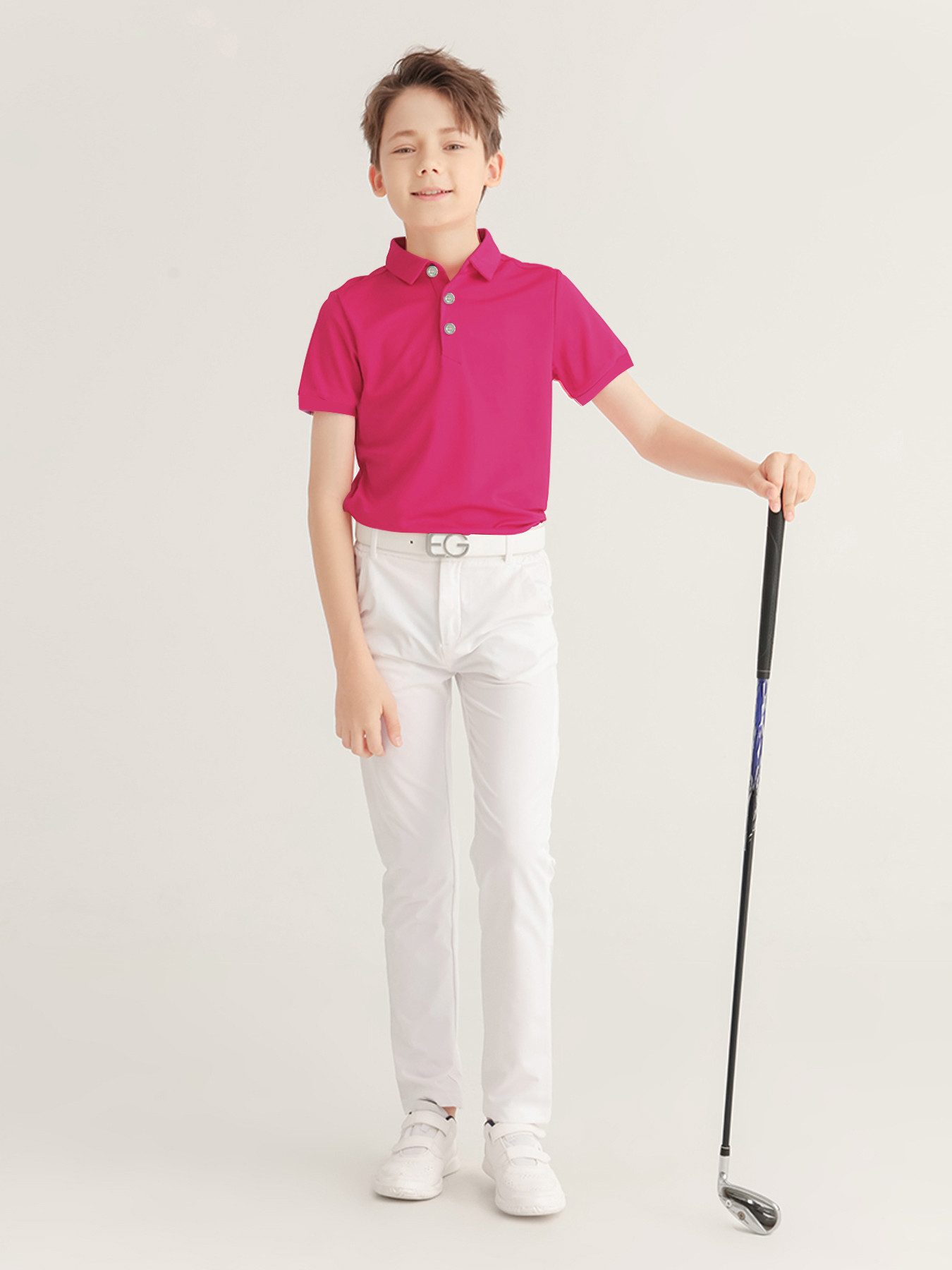 Poloshirt Kinder Golf Poloshirt Schnell trocknend Kurzarm Sport Freizeit