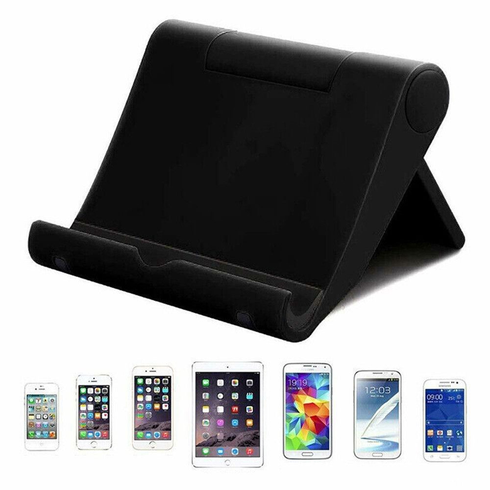 XGODY Smartphone-Halterung, (bis 10 Zoll, 1-tlg., Mini Portabler Handy Halter Büro Tisch Ständer Halterung Multi Winkel)