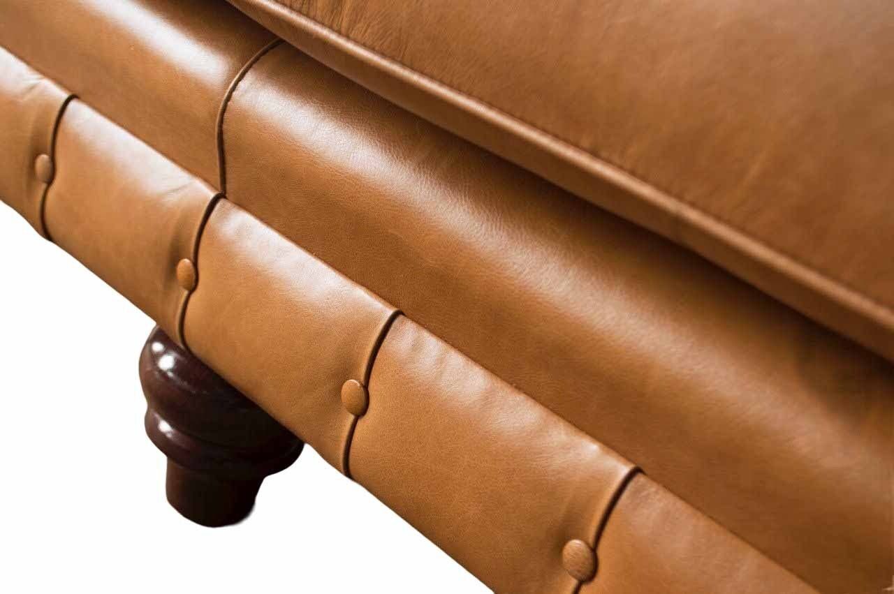 Sitz Couch Sofa 4 Design Polster Sitzer Braun, Sofa Chesterfield Made Europe JVmoebel In Sofa Leder