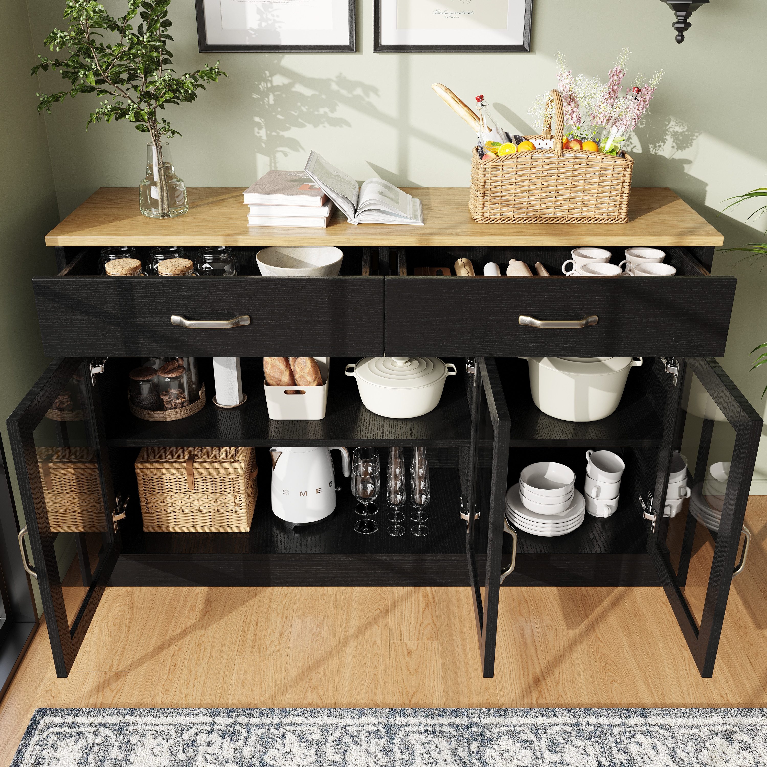 Flieks Sideboard mit 2 Schubladen und günstig online kaufen