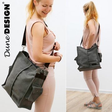 DuneDesign Laptoptasche XXL Geheimfach Umhängetasche Geheimversteck Tasche (1-tlg), Handtasche 15x35x40cm Safe