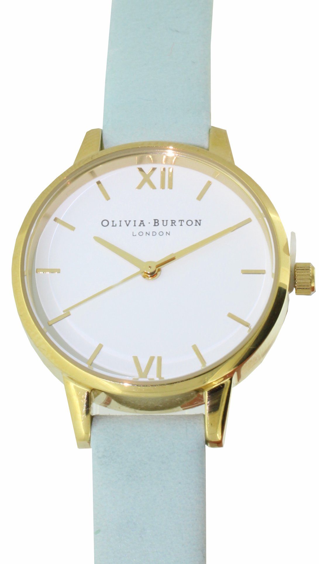 Watch & Gold OLIVIA OB16MDW37 Sage White Quarzuhr BURTON Dial