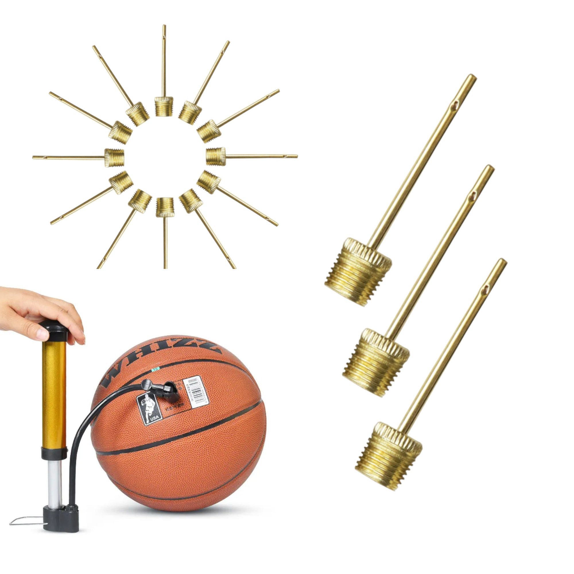 Active Peak Luftpumpe 15 Stück Profi Ballnadeln Ballpumpe Zubehör (15-tlg., Luftpumpen-Nadeln), Ventilnadel für Fußball Basketball Volleyball Handball