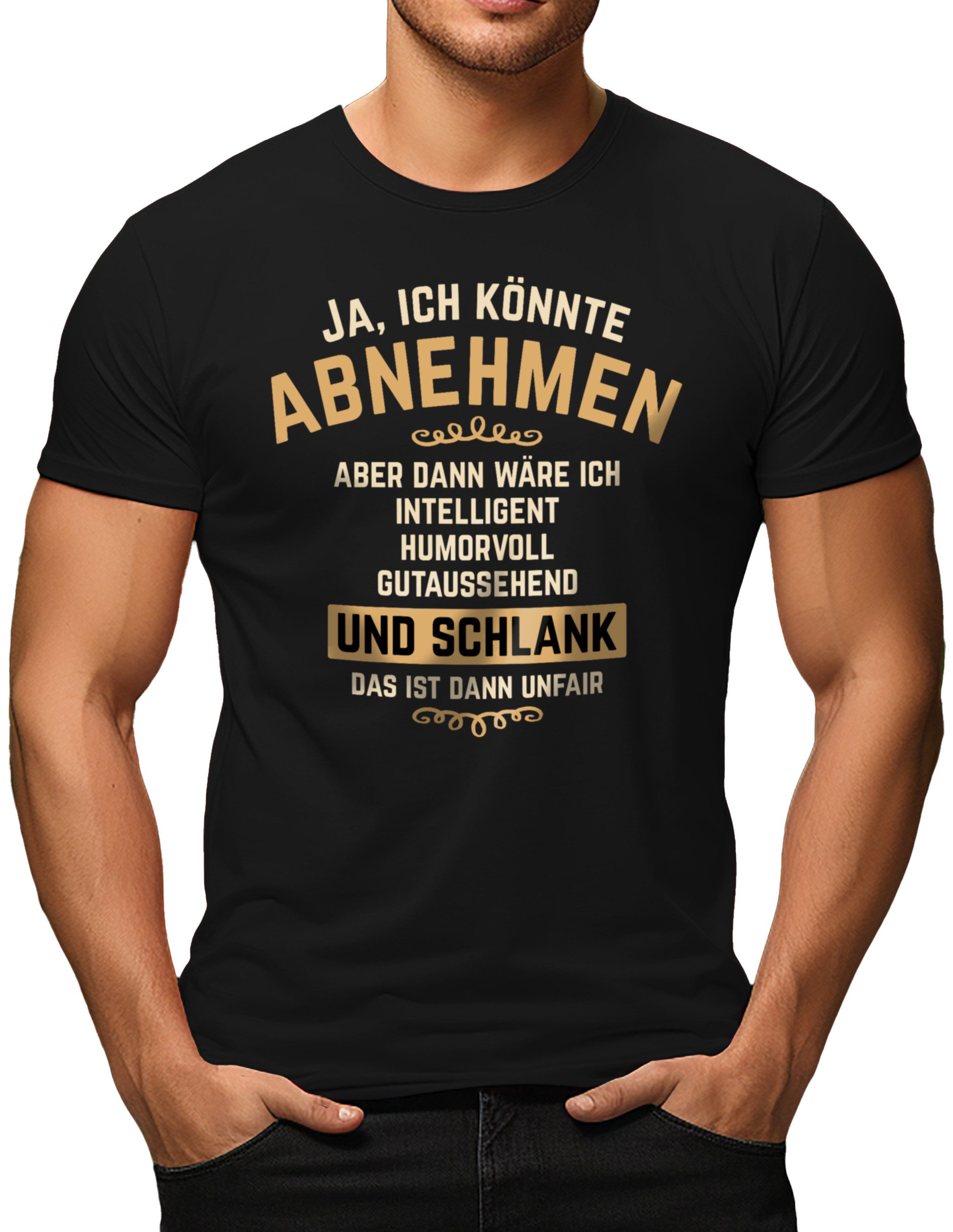 T-Shirt Ja, ich könnte abnehmen, aber...