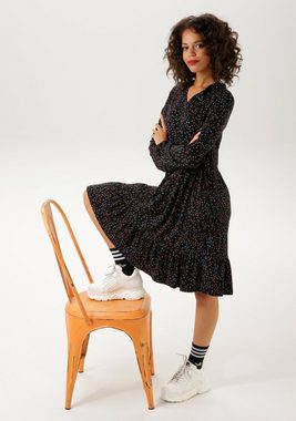 Aniston CASUAL Jerseykleid mit kleinen Blümchen bedruckt - NEUE KOLLEKTION