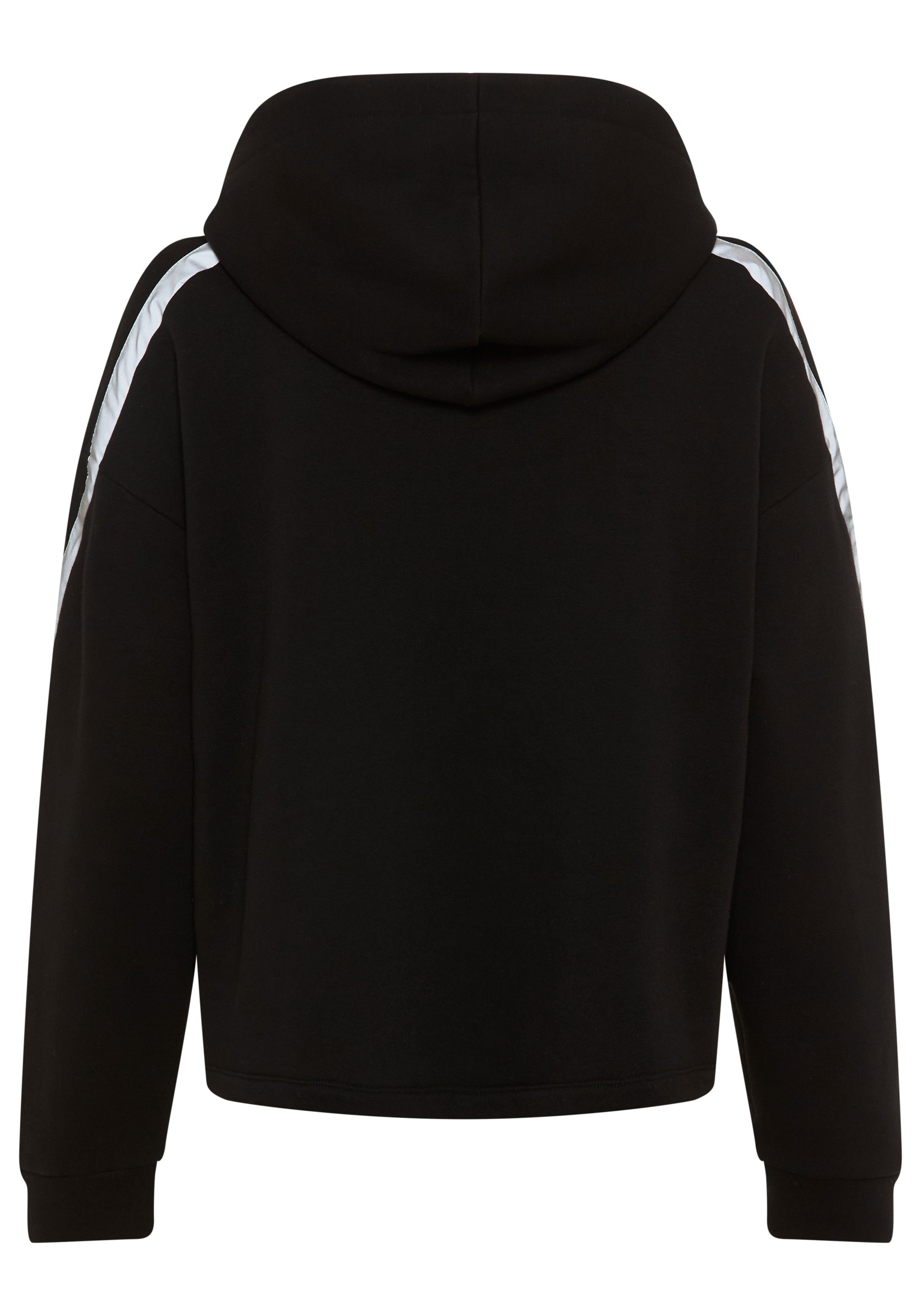 FAYN SPORTS Kapuzensweatshirt Weiches oversized Sweatshirt mit Reflektorstreifen und Kapuze.