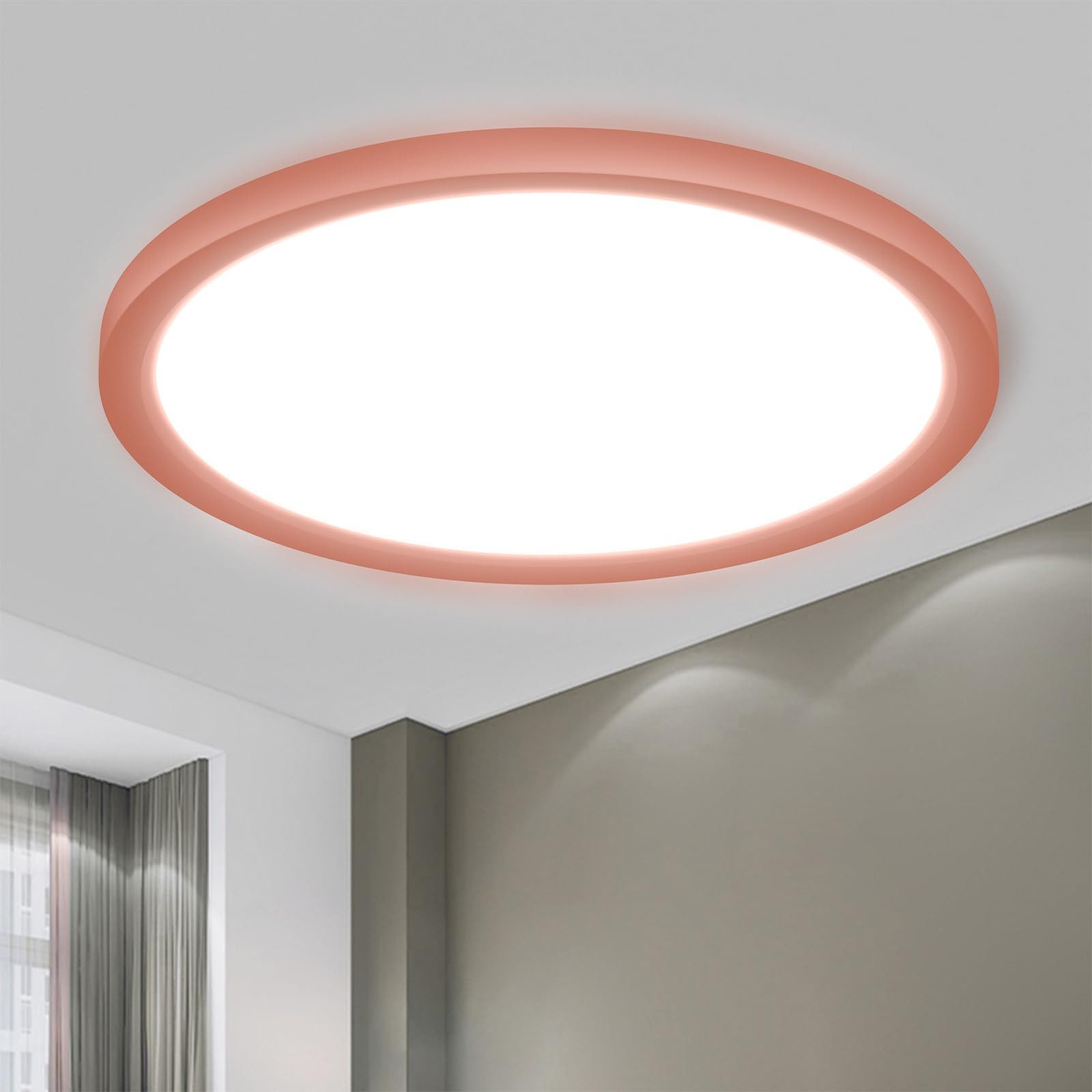 LQWELL LED Deckenleuchte Rund Flach LED günstig online kaufen