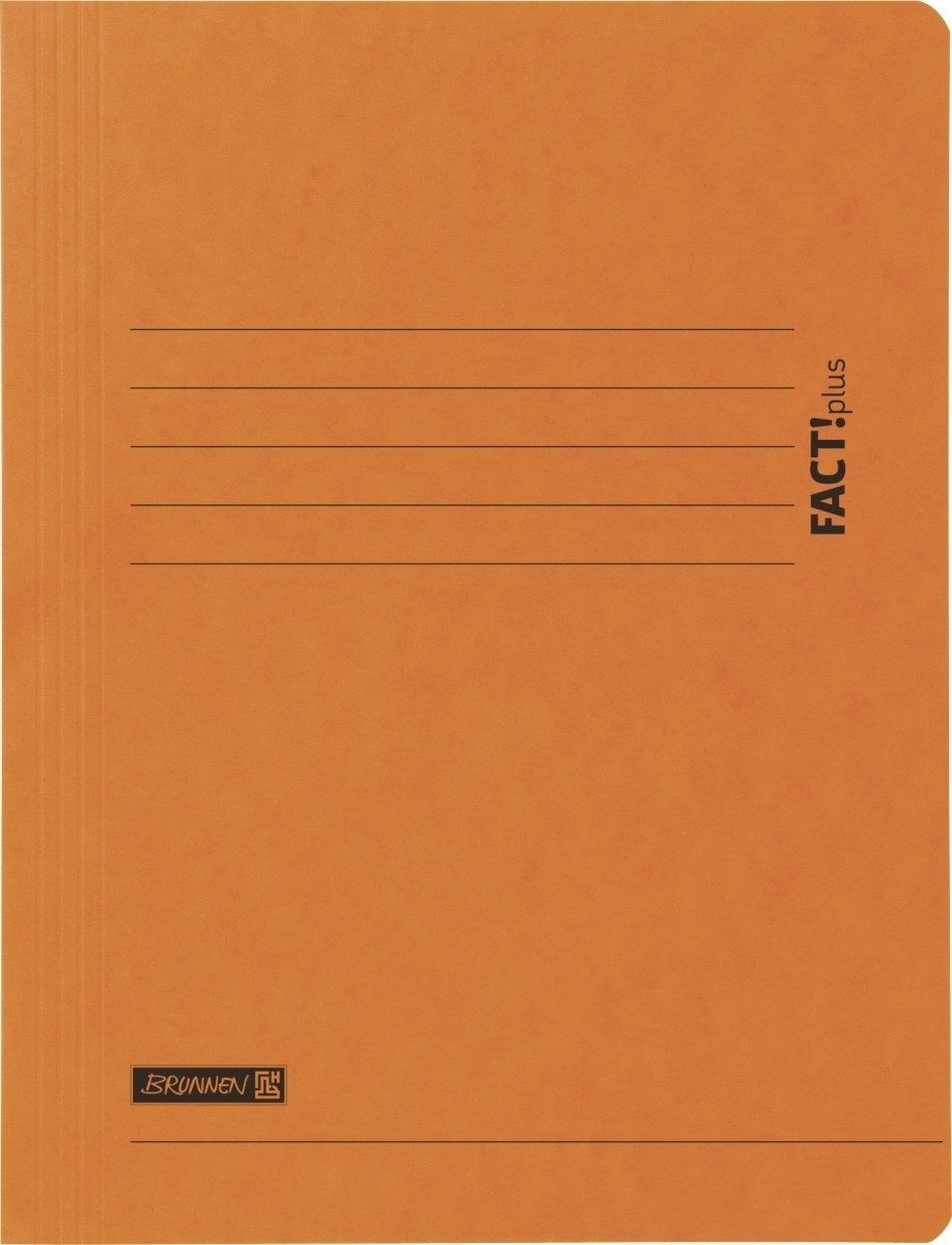 Fächermappe Sammelmappe Fact!plus A4 Karton 375g/qm orange
