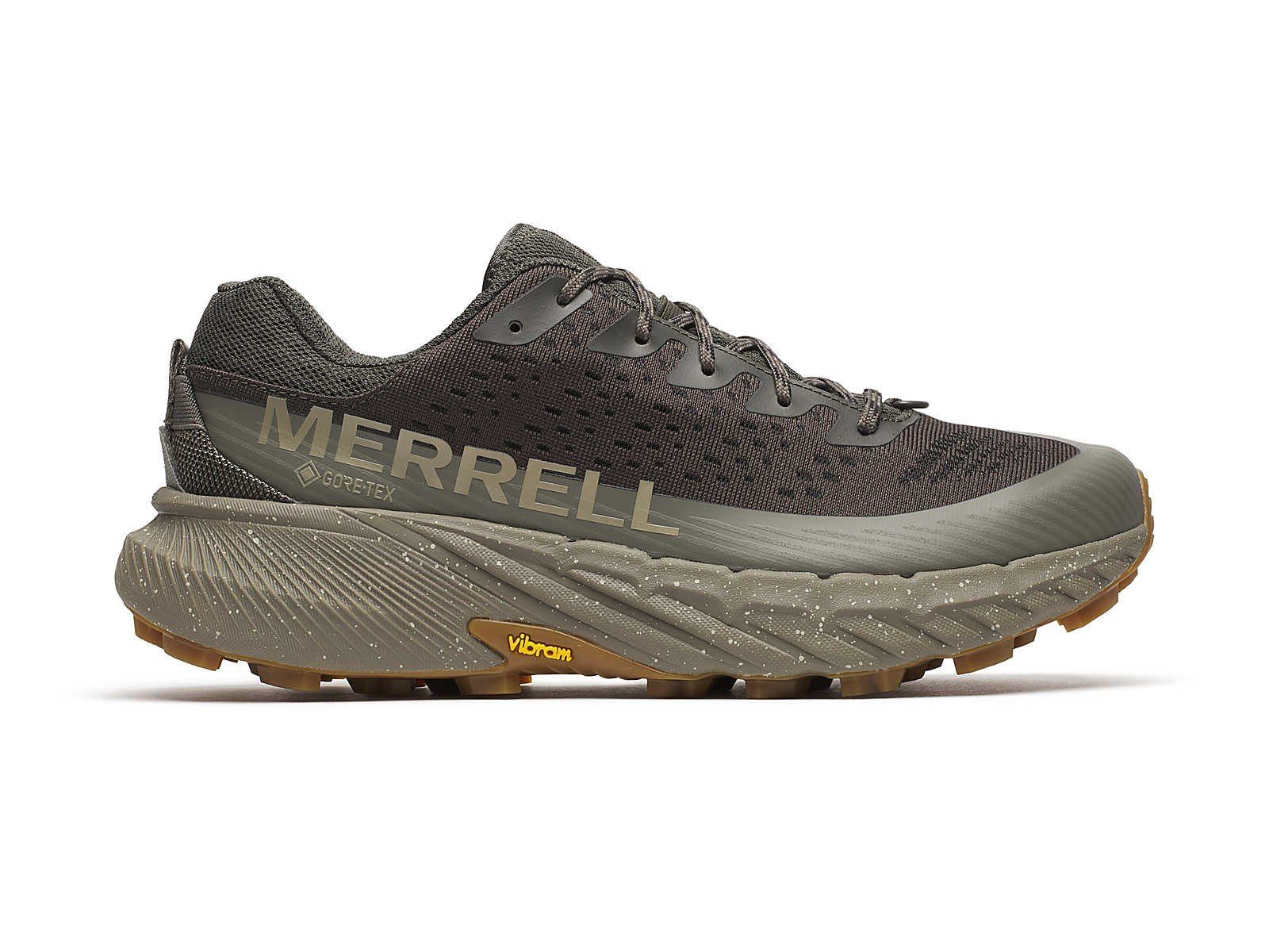 Merrell Agility Peak 5 GTX (wasserdicht, Rock Plate) dunkelgrün/beluga Herr günstig online kaufen