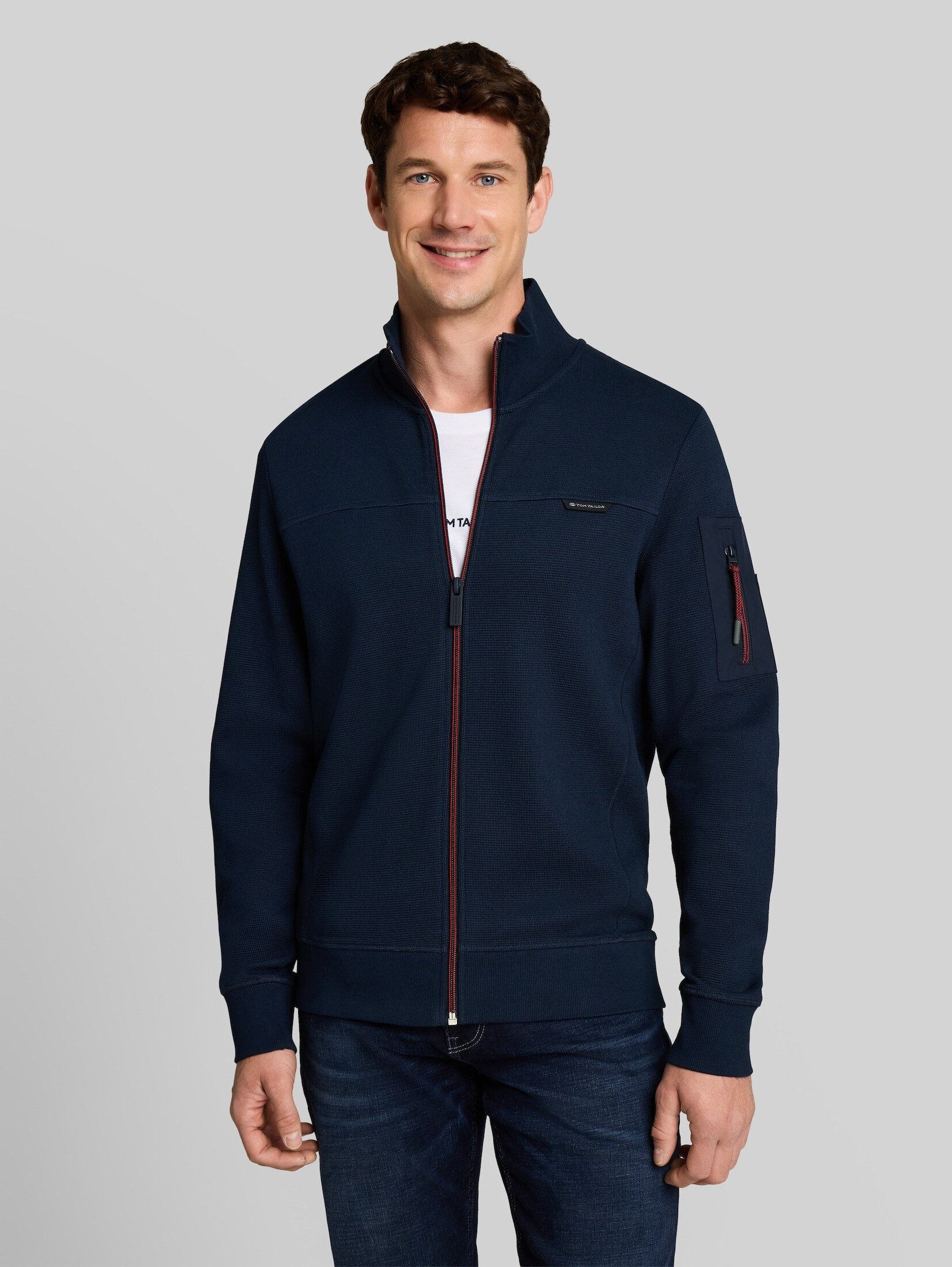 TOM TAILOR Sweatjacke Strick & Sweatshirts Sweatjacke mit Ärmeltasche