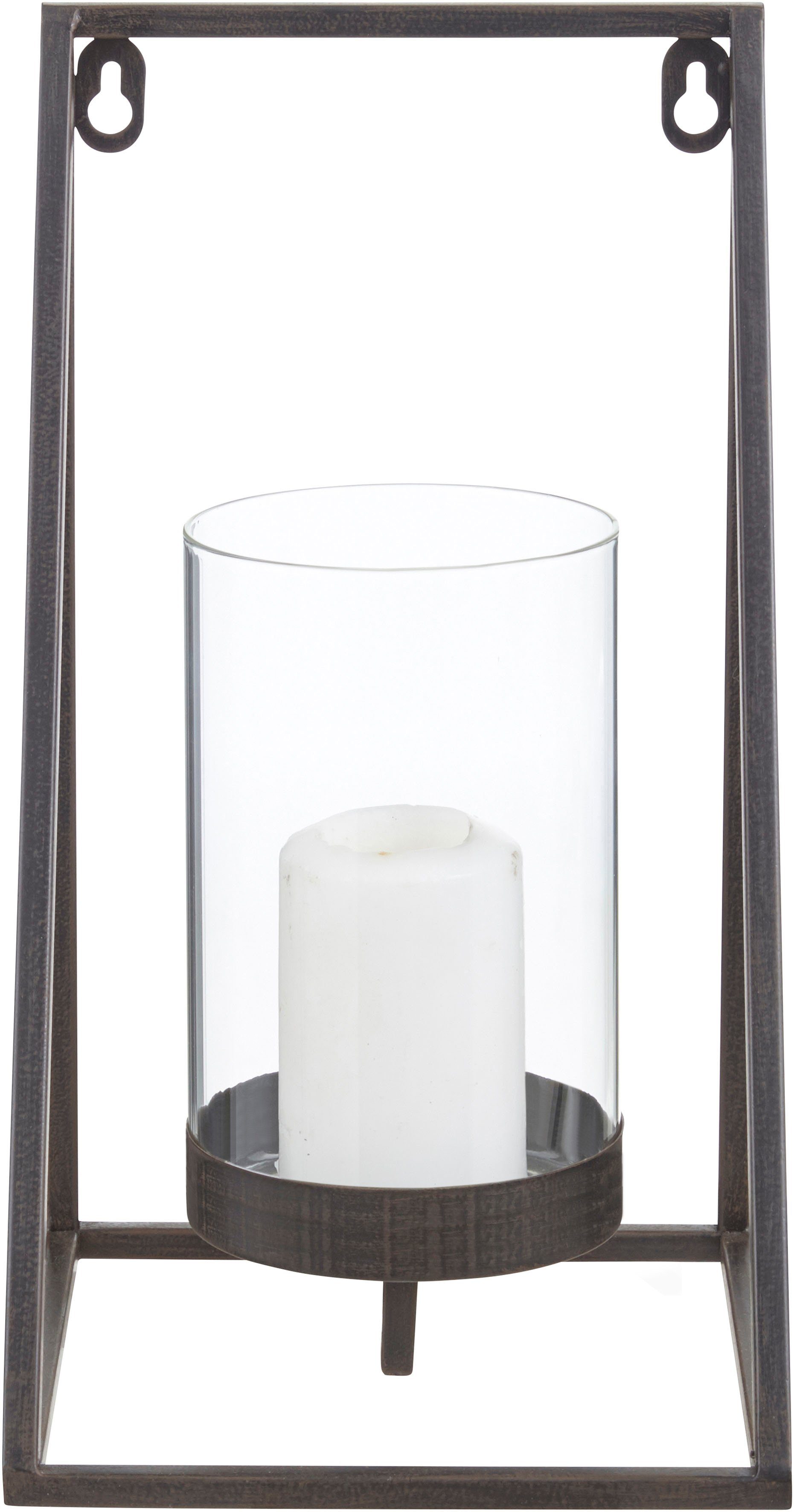 OTTO home Wandkerzenhalter Industrial Candleholder (1 St), Industrial, modern, Metall, schwarz