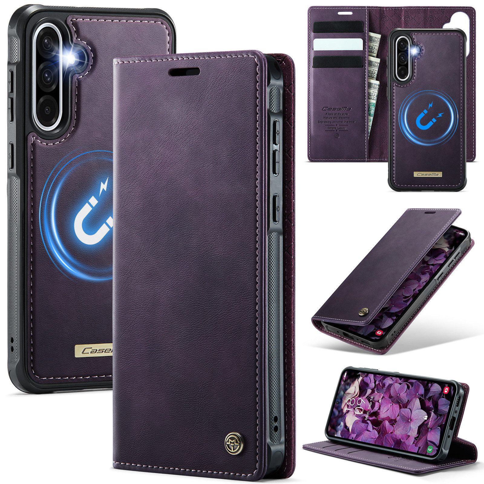 Mycotech Handyhülle Handyhülle für Samsung C49 2in1 Samsung Galaxy A56 5G Lila