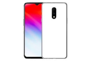 MuchoWow Handyhülle Weiß - Farben - Neutral, Phone Case, Handyhülle OnePlus 7, Silikon, Schutzhülle