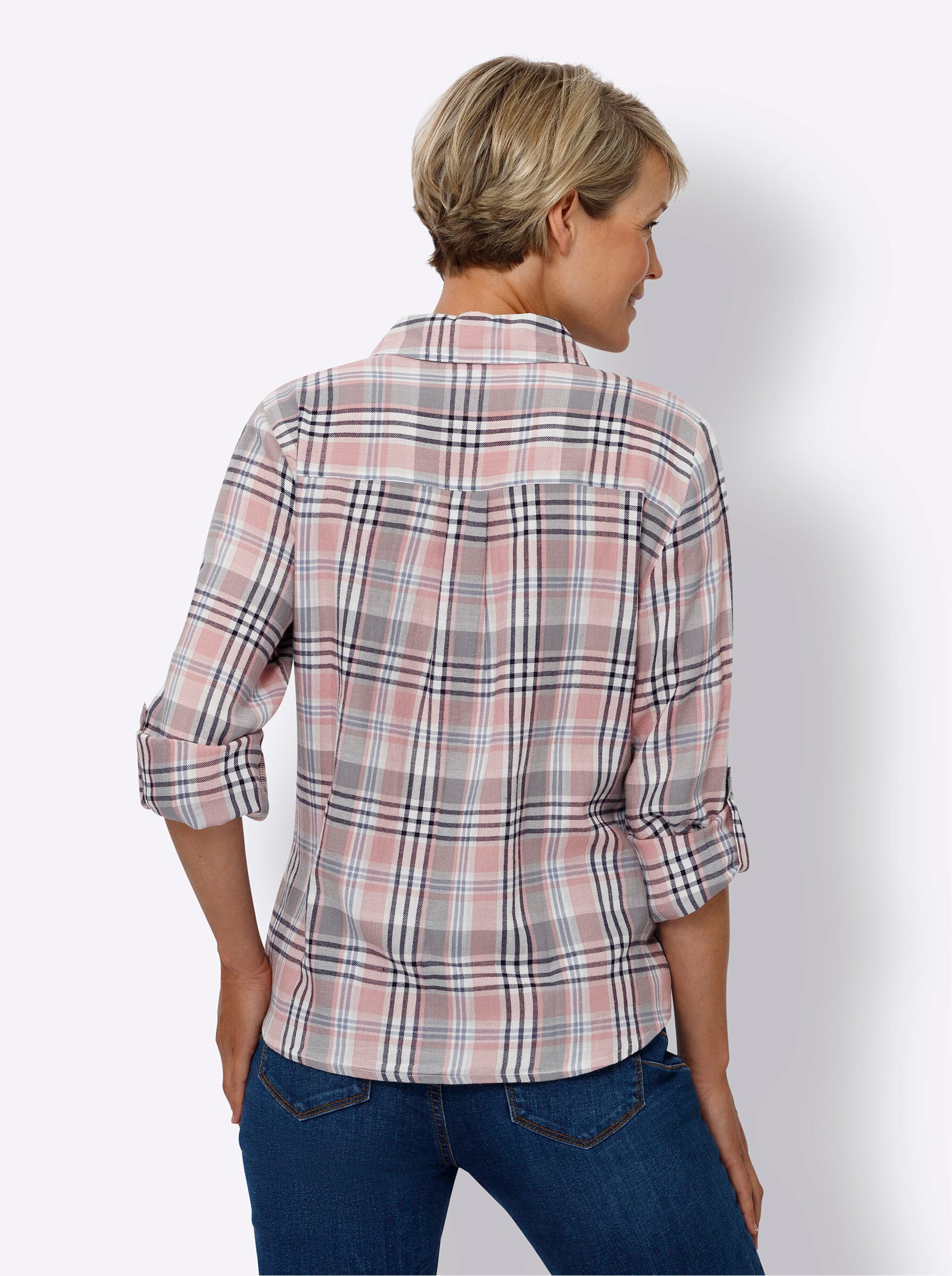Sieh an! Klassische Bluse Karobluse günstig online kaufen