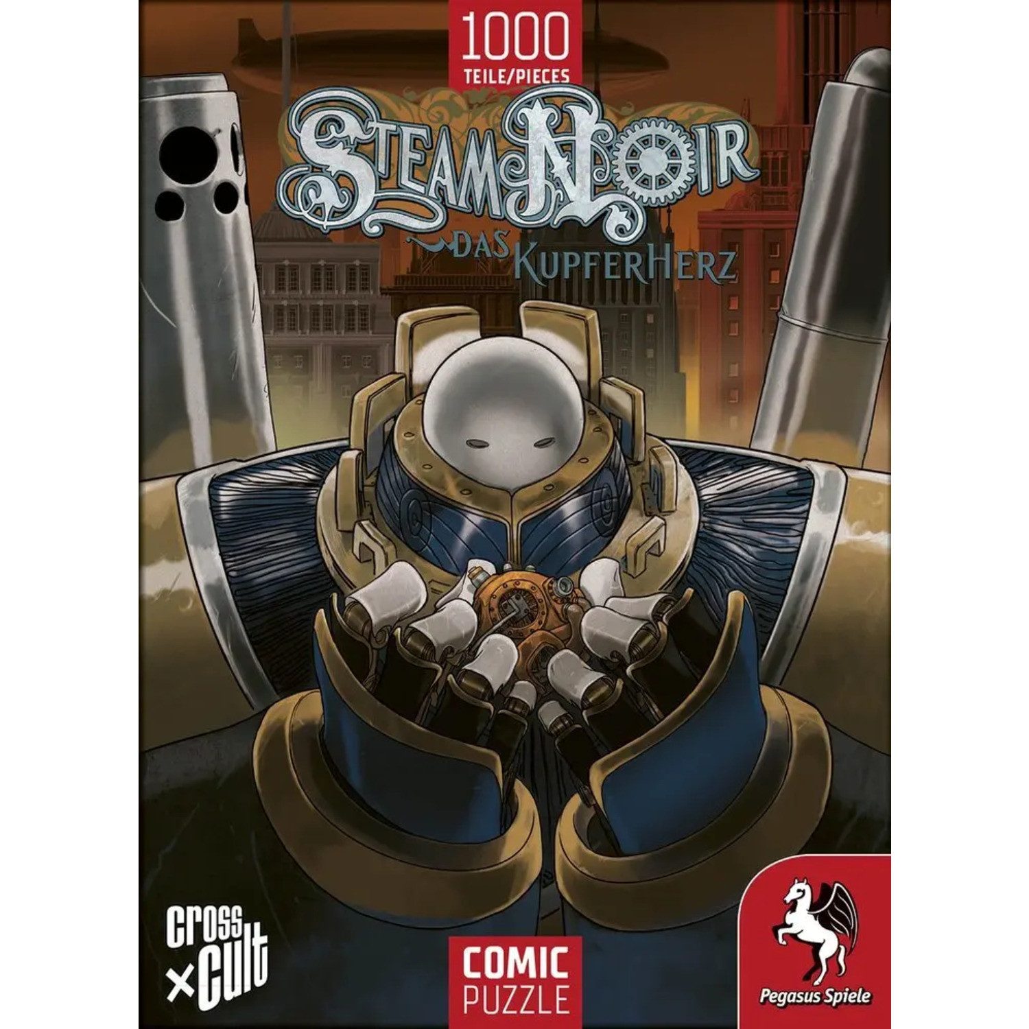 Cross Cult Puzzle Steam Noir (Das Kupferherz), 1000 Puzzleteile