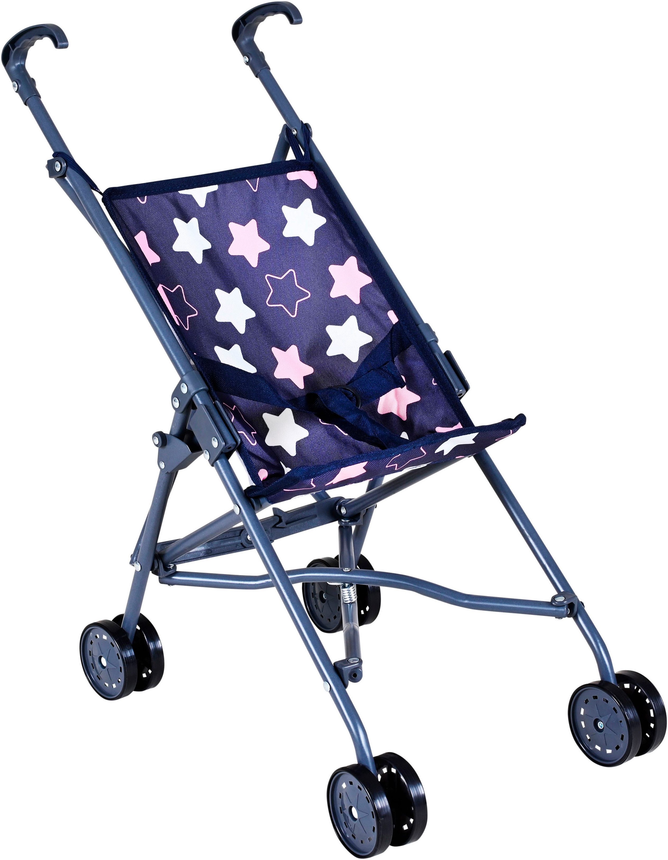 Knorrtoys® Puppenbuggy Sim - star blue pink günstig online kaufen