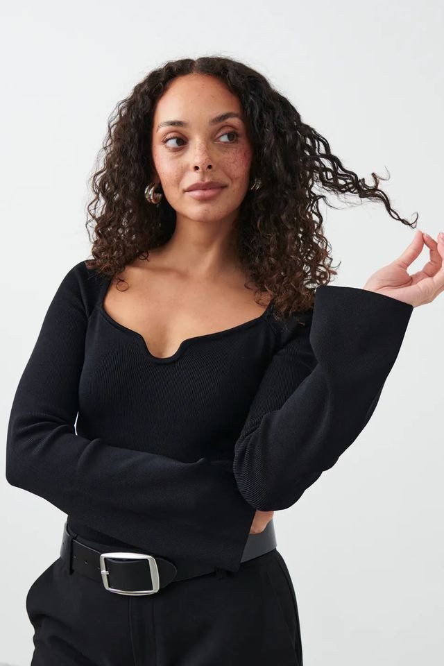 Gina Tricot Strickpullover - Vielseitiges Gina Tricot Knitted Longsleeve