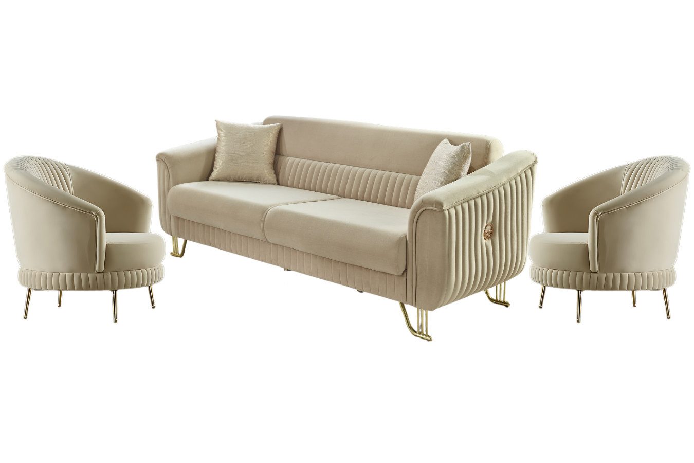 Villa Möbel Polstergarnitur Vega, (Set, 3-tlg), günstig online kaufen