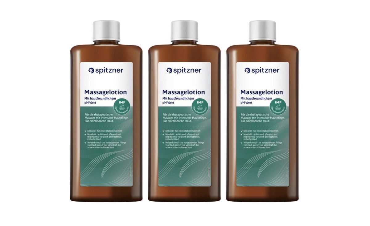 Spitzner Massageöl Spitzner Massagelotion 3er-Set (3 x 1L)